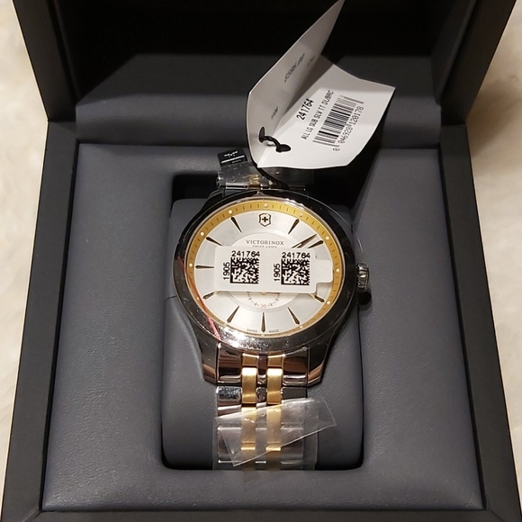 Victorinox Alliance Grey Dial Two-tone Men's Watch - Picture 1 of 5